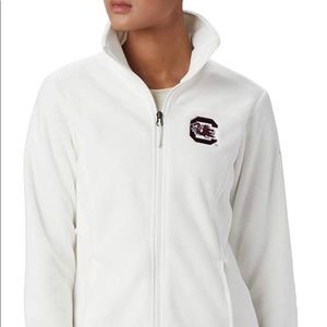 White USC Gamecocks Fleece Jacket